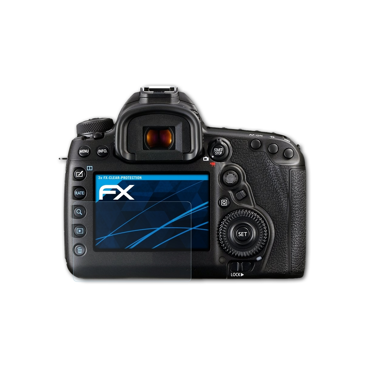 Mark IV) 5D ATFOLIX Displayschutz(für Canon 3x EOS FX-Clear
