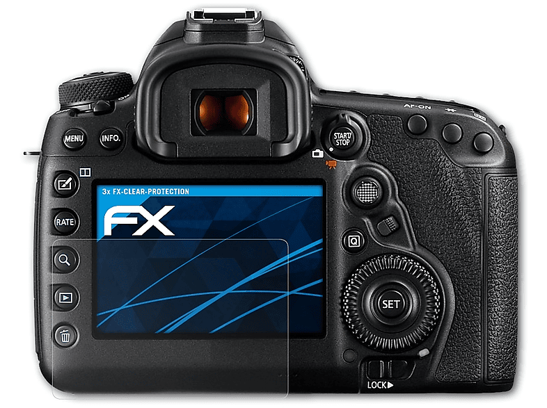 ATFOLIX 3x FX-Clear 5D EOS Displayschutz(für Mark IV) Canon