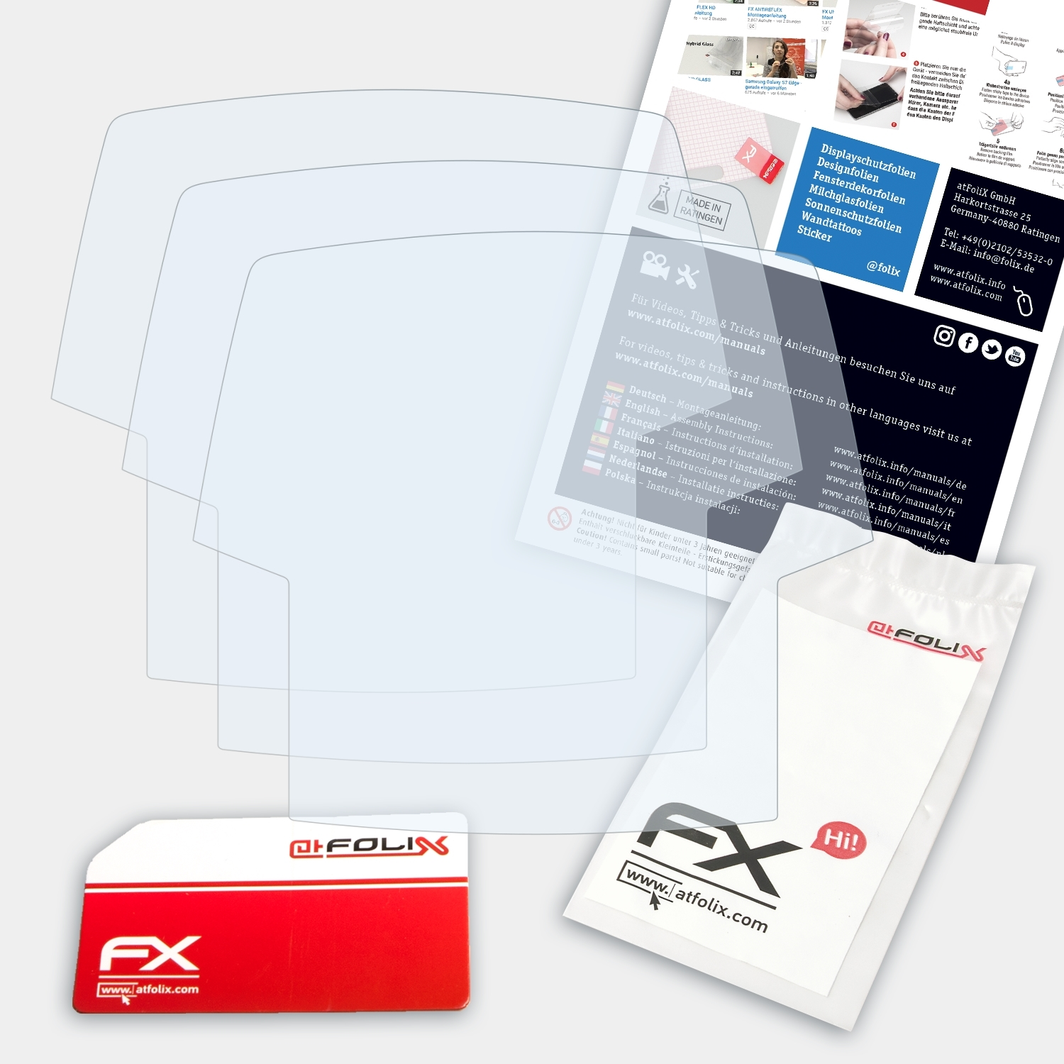Displayschutz(für FX-Clear Intuvia) ATFOLIX 3x Bosch
