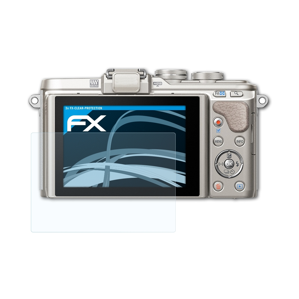 ATFOLIX 3x Displayschutz(für E-PL8) FX-Clear Olympus