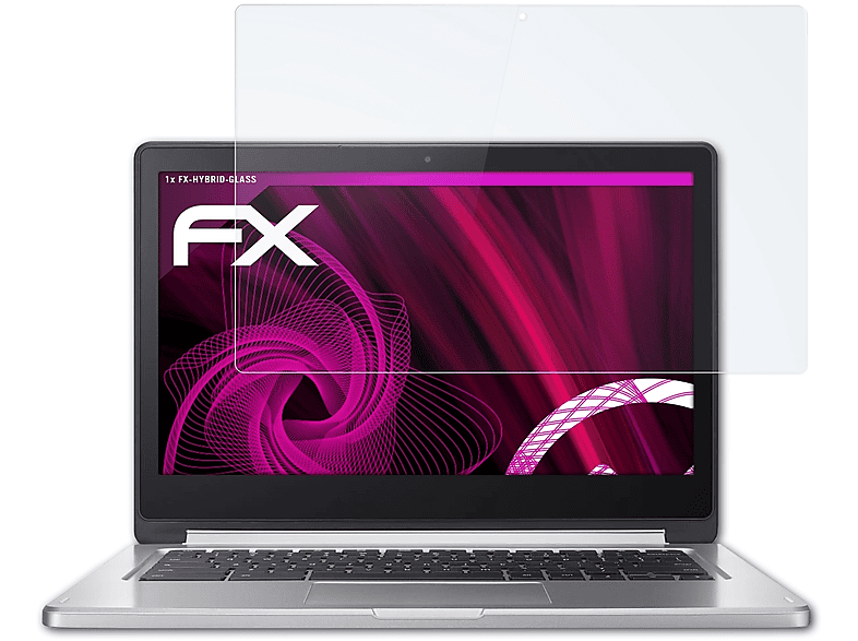 ATFOLIX (Acer)) R13 Google FX-Hybrid-Glass Schutzglas(für Chromebook