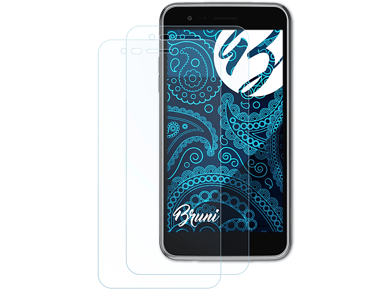 BRUNI 2x Basics-Clear Schutzfolie(für LG K4 (2017)) | Displayschutzfolien & Gläser