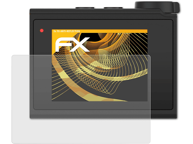 ATFOLIX 3x FX-Antireflex Displayschutz(für Garmin Virb Ultra 30)