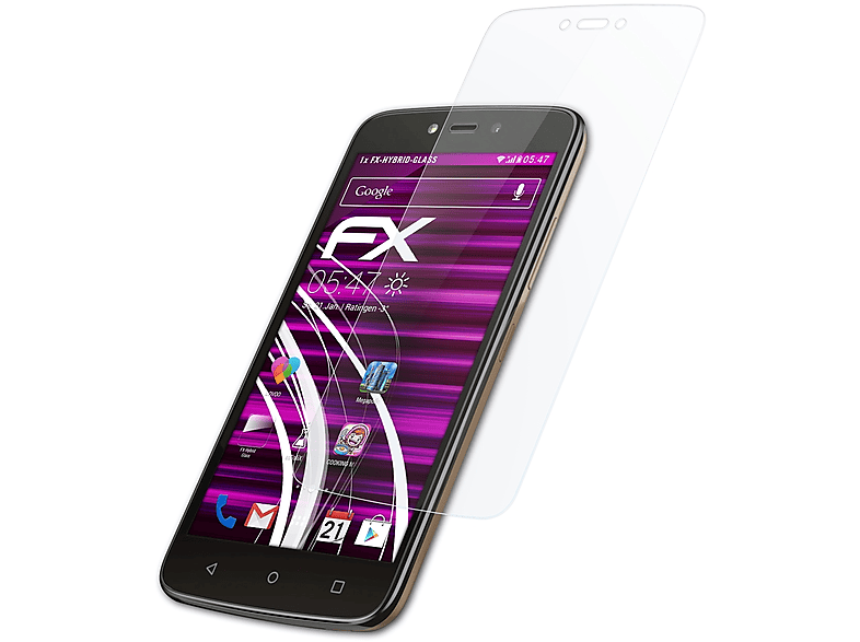 ATFOLIX FX-Hybrid-Glass Schutzglas(für Lenovo Motorola Moto C) | Displayschutzfolien & Gläser