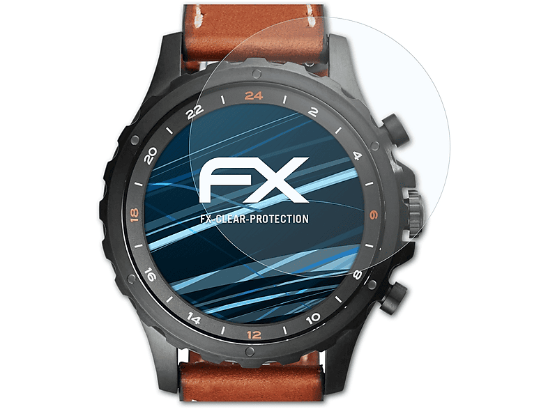 ATFOLIX 3x FX-Clear Displayschutz(für Fossil Nate) Q