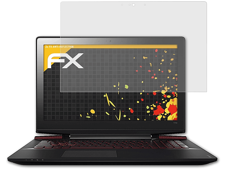 ATFOLIX 2x FX-Antireflex Displayschutz(für Lenovo IdeaPad Y700 (17 Inch))