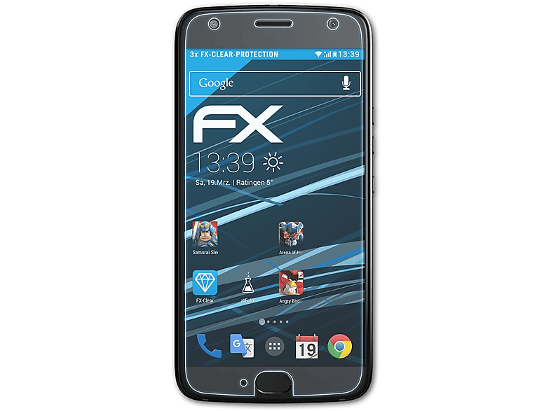 Motorola Moto Lenovo 3x X4) FX-Clear Displayschutz(für ATFOLIX