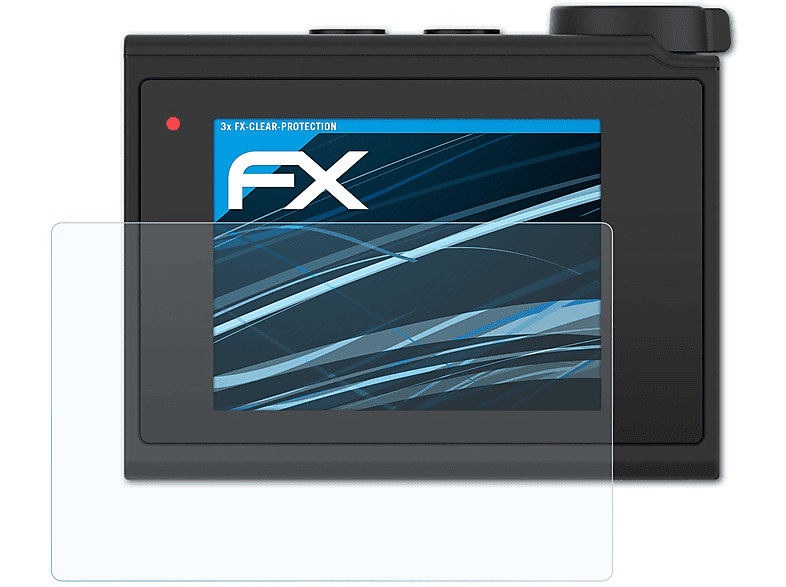 ATFOLIX 3x FX-Clear Displayschutz(für Garmin Virb Ultra 30)