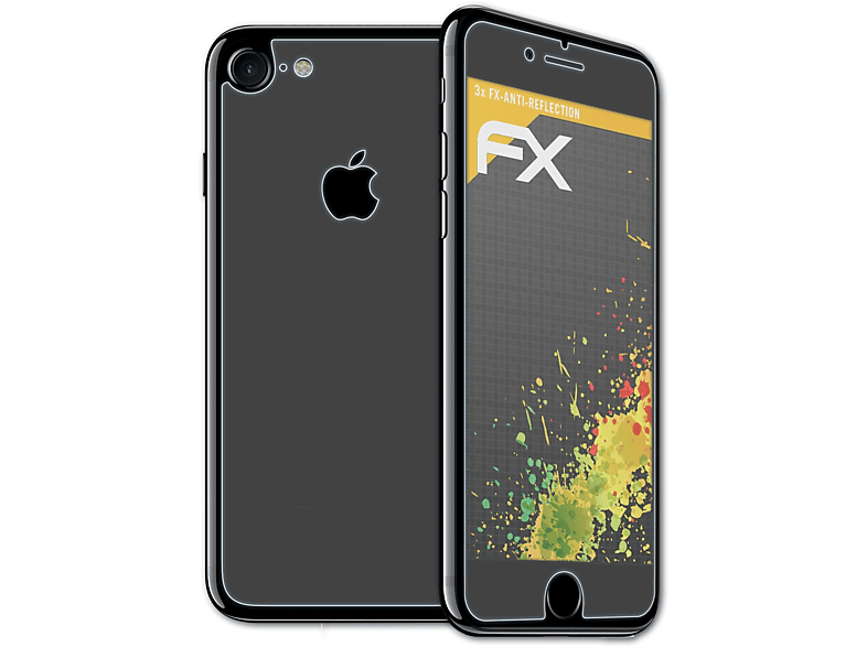 ATFOLIX 3x FX-Antireflex Displayschutz(für Apple iPhone 7)
