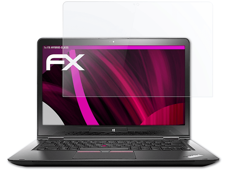 FX-Hybrid-Glass ATFOLIX Yoga 14) ThinkPad Schutzglas(für Lenovo