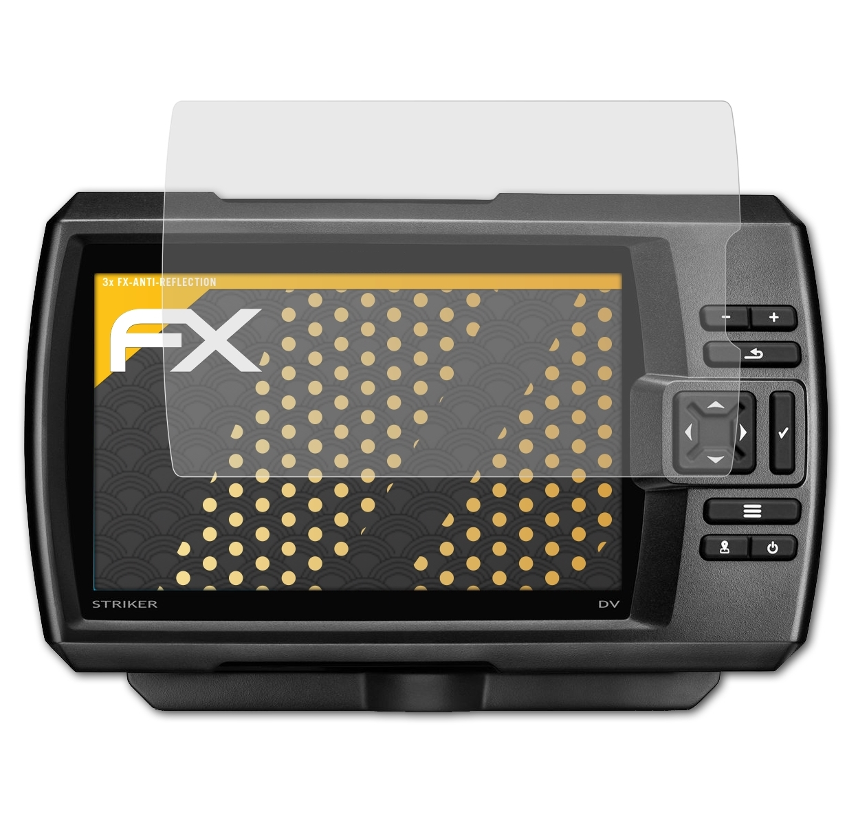 ATFOLIX 3x FX-Antireflex Displayschutz(für 7dv) Garmin Striker