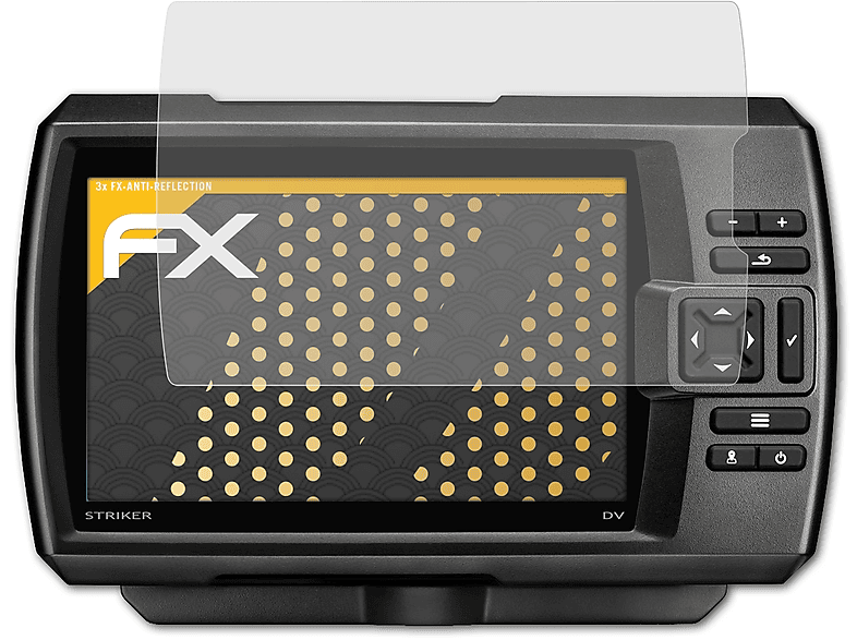 ATFOLIX 3x FX-Antireflex Displayschutz(für Garmin 7dv) Striker