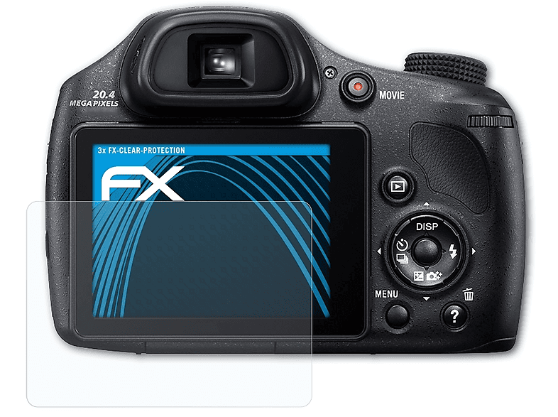 3x Sony DSC-HX350) Displayschutz(für FX-Clear ATFOLIX