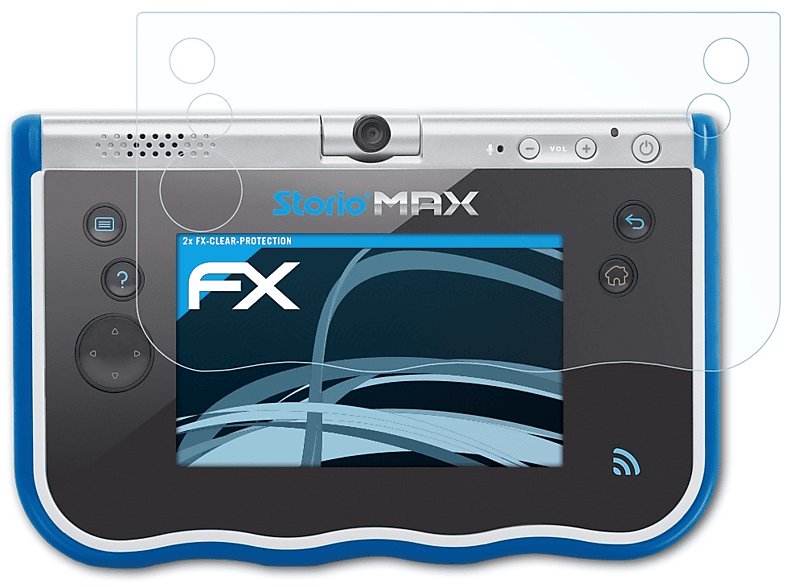 ATFOLIX 2x FX-Clear Displayschutz(für VTech Storio Max 5)