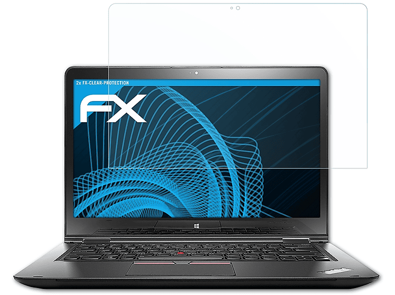 ATFOLIX 2x FX-Clear Displayschutz(für Lenovo ThinkPad Yoga 14)