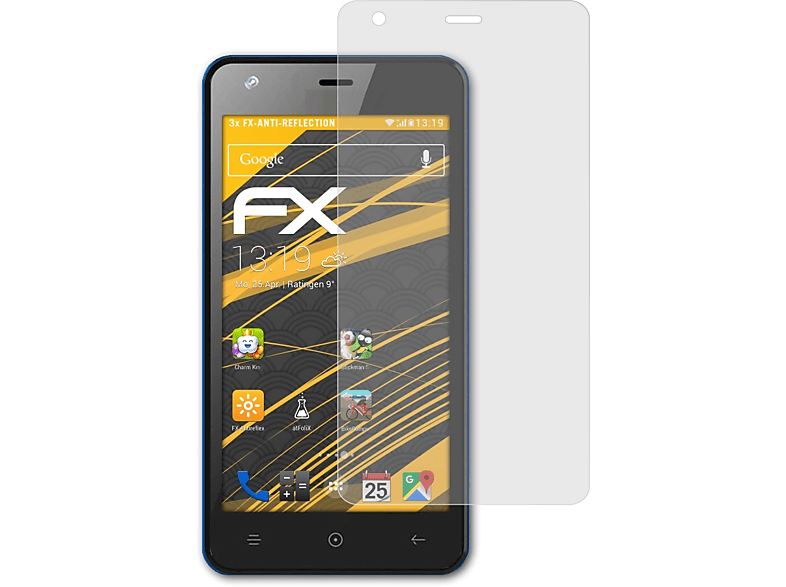 ATFOLIX 3x FX-Antireflex Displayschutz(für Haier G21)