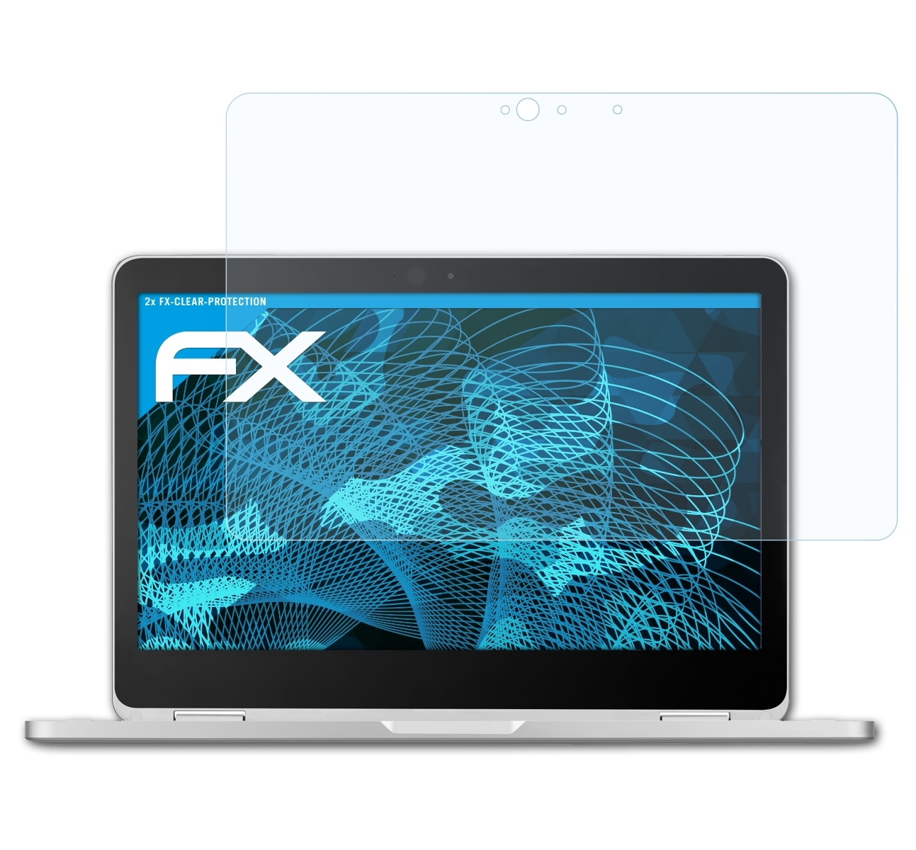 ATFOLIX 2x FX-Clear Google Chromebook Displayschutz(für Flip (ASUS)) C302CA