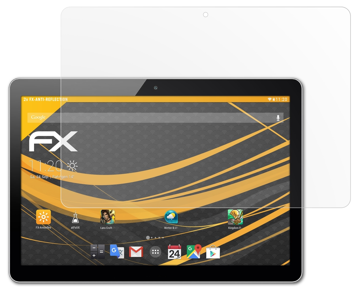 Huawei MediaPad Displayschutz(für 10) FX-Antireflex ATFOLIX 2x T3