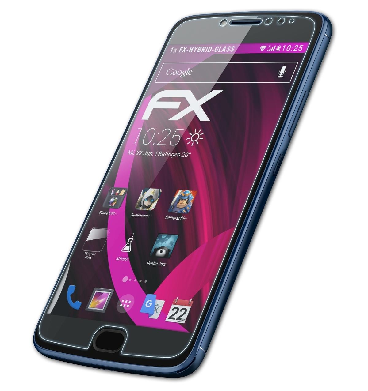 ATFOLIX FX-Hybrid-Glass Plus) Lenovo E4 Schutzglas(für Motorola Moto