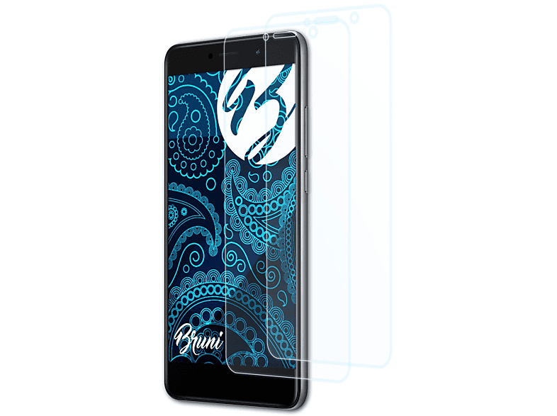 Schutzfolie(für 2x Y7) Huawei BRUNI Basics-Clear