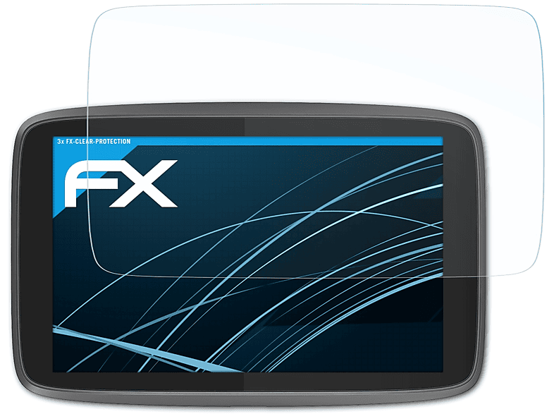Go TomTom 3x 520) Displayschutz(für FX-Clear Professional ATFOLIX