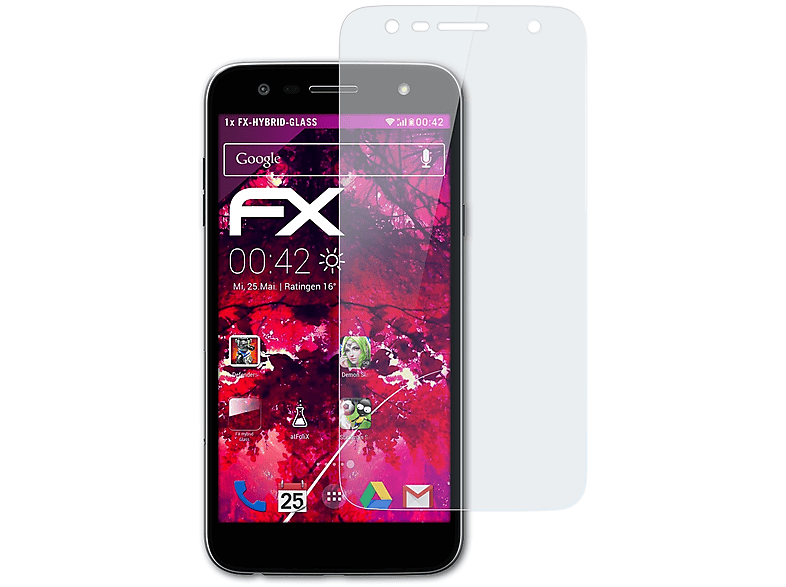 ATFOLIX FX-Hybrid-Glass Schutzglas(für LG Power2) X