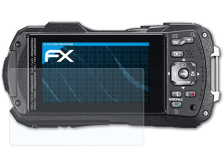 ATFOLIX FX-Clear WG-50) 3x Displayschutz(für Ricoh