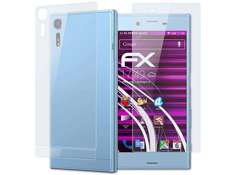Sony ATFOLIX Schutzglas(für XZs) Xperia FX-Hybrid-Glass