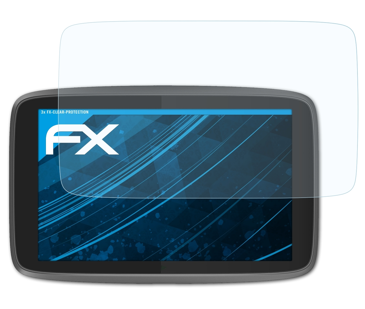 ATFOLIX 3x FX-Clear Displayschutz(für 6200) Professional GO TomTom