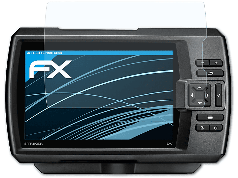 3x ATFOLIX 7dv) FX-Clear Striker Displayschutz(für Garmin