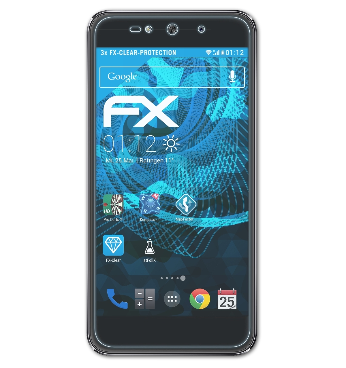 ATFOLIX 3x FX-Clear BLU Grand Max) Displayschutz(für
