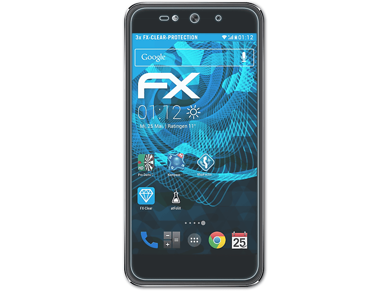 ATFOLIX 3x FX-Clear Displayschutz(für BLU Max) Grand