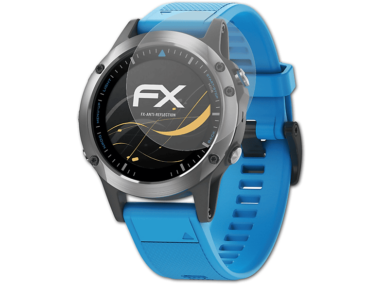 ATFOLIX 3x FX-Antireflex Displayschutz(für Garmin Quatix 5)