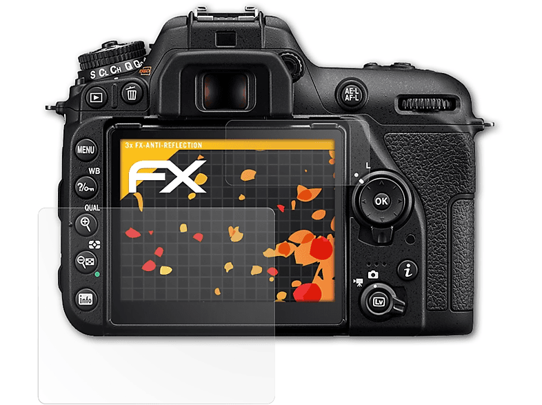 ATFOLIX 3x FX-Antireflex Displayschutz(für Nikon D7500)