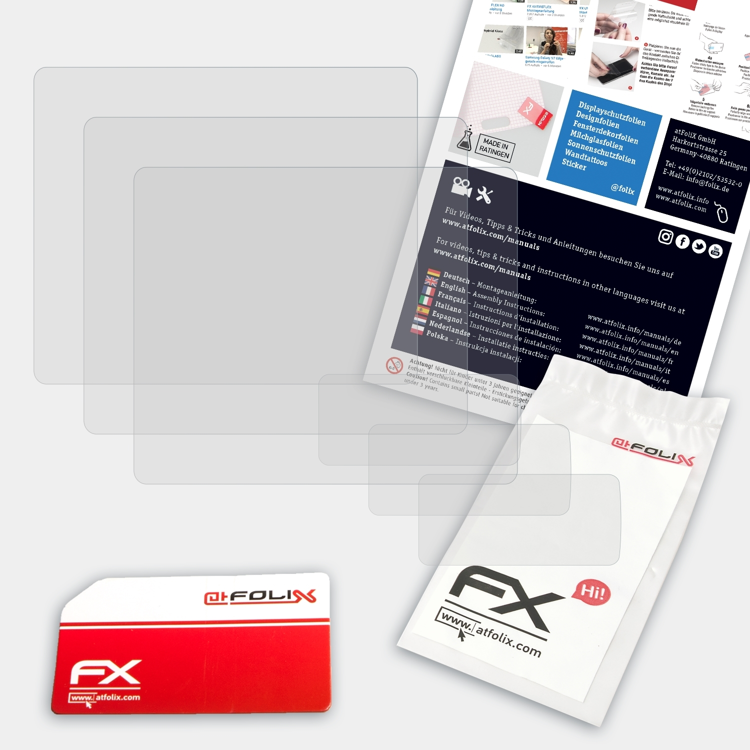 3x FX-Antireflex Displayschutz(für D7500) ATFOLIX Nikon