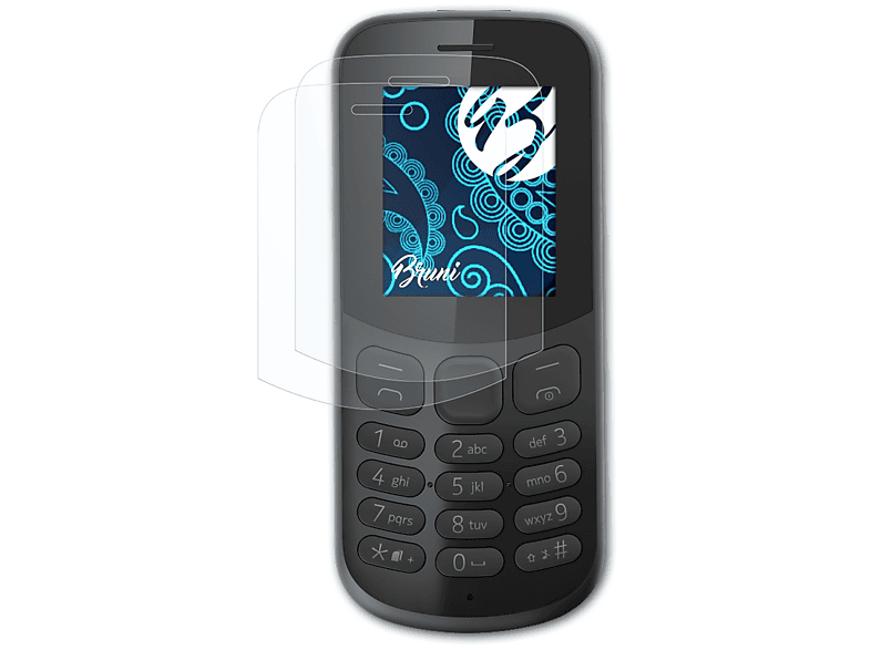 BRUNI 2x Basics-Clear Schutzfolie(für Nokia (2017)) 130