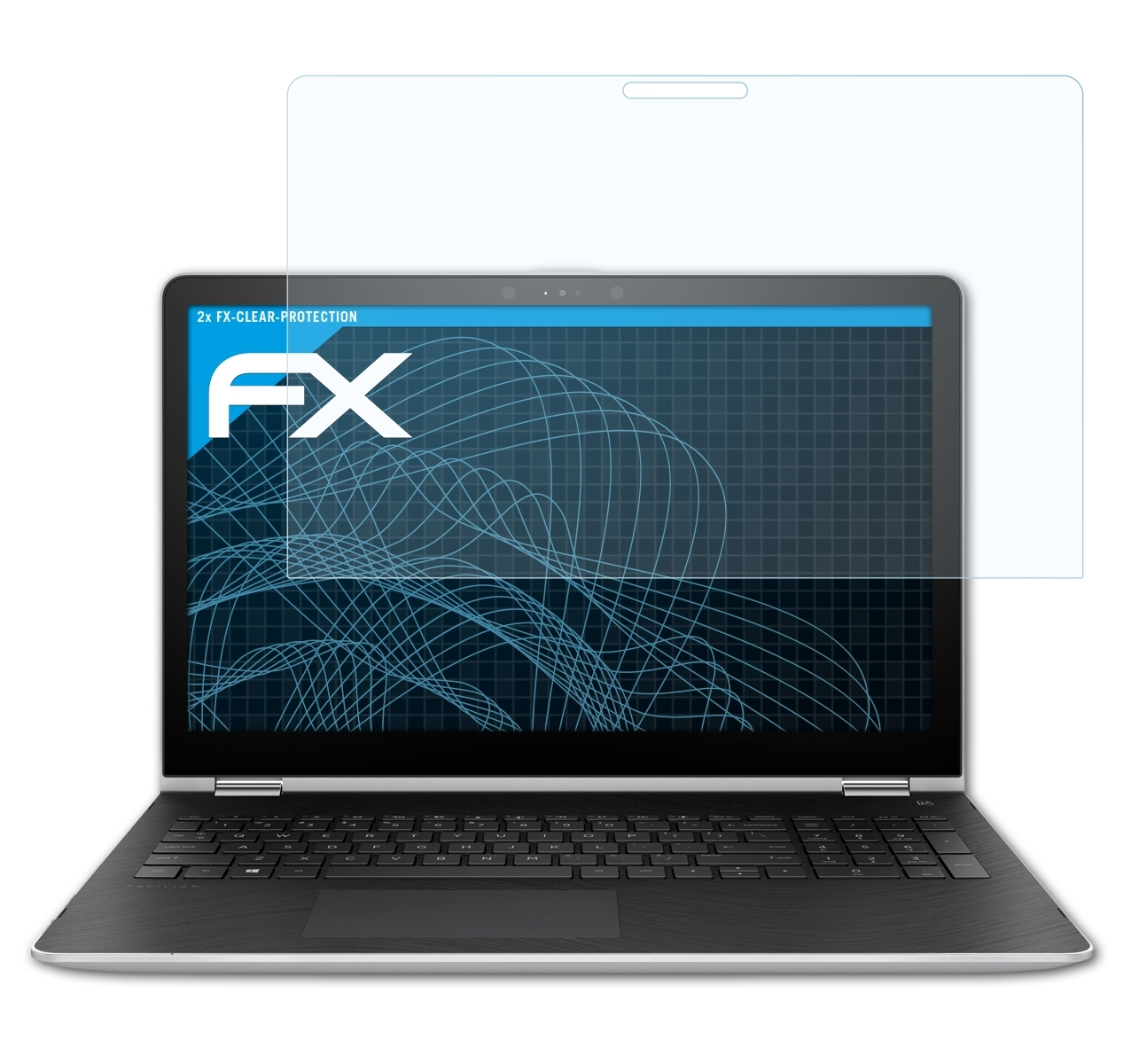 ATFOLIX 2x FX-Clear Displayschutz(für HP Pavilion x360 15-br101ng)