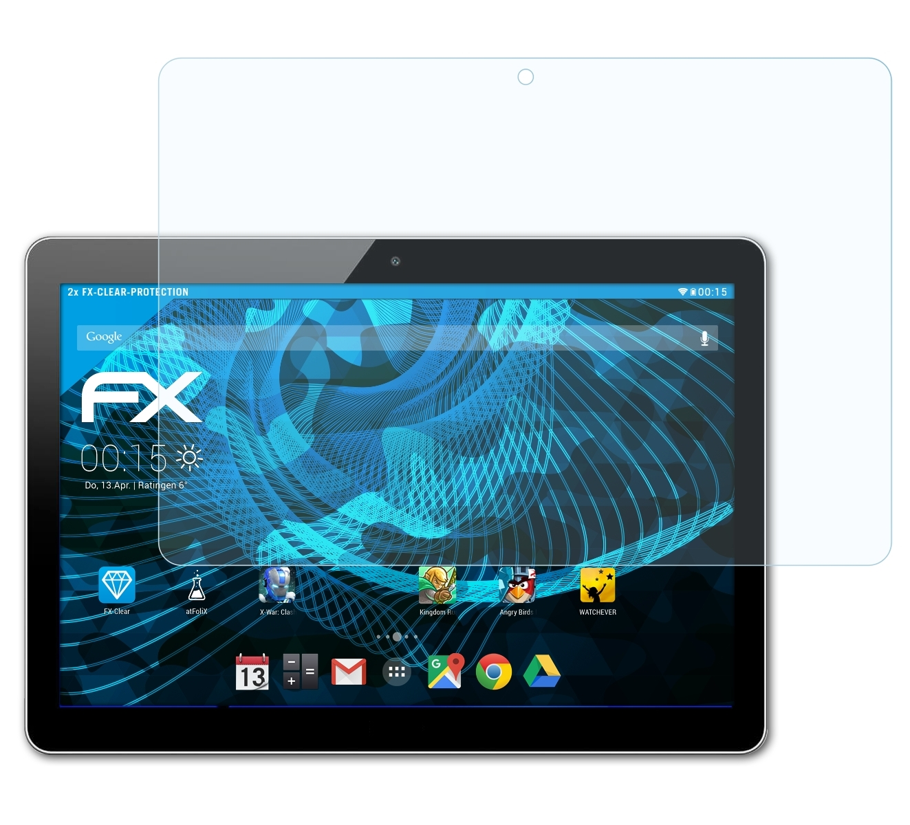 ATFOLIX 2x Huawei Play Pad 2 Displayschutz(für FX-Clear 9.6)
