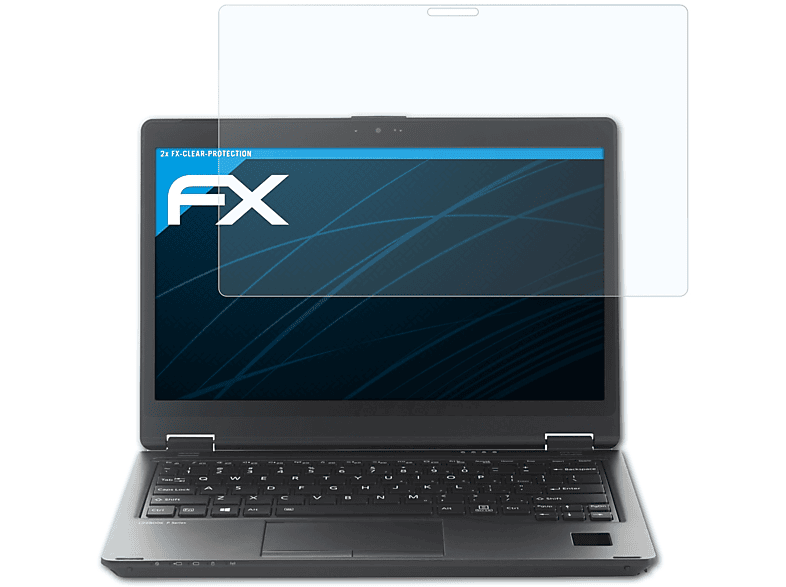 FX-Clear Lifebook P727) 2x Fujitsu ATFOLIX Displayschutz(für
