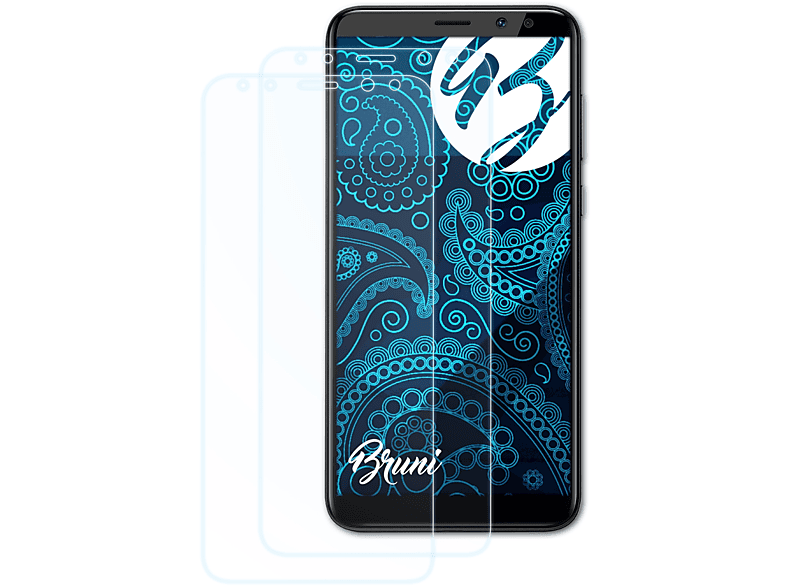 BRUNI 2x Basics-Clear Schutzfolie(für Huawei Mate 10 Lite)
