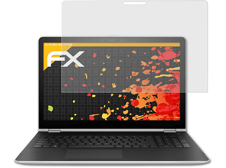 HP FX-Antireflex Displayschutz(für Pavilion x360 15-br101ng) 2x ATFOLIX