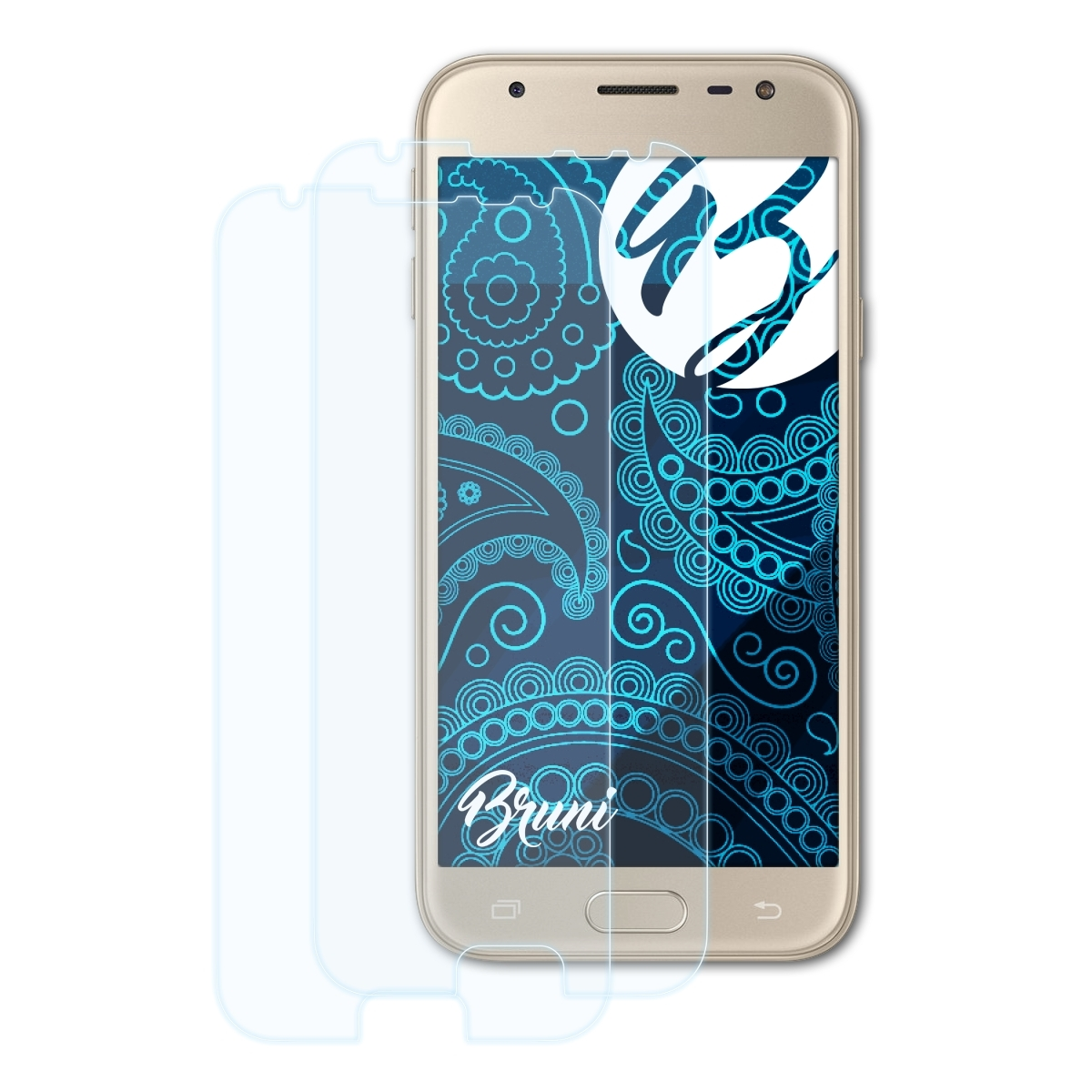 J3 BRUNI Galaxy Schutzfolie(für Basics-Clear Samsung Pro (SM-J330)) 2x