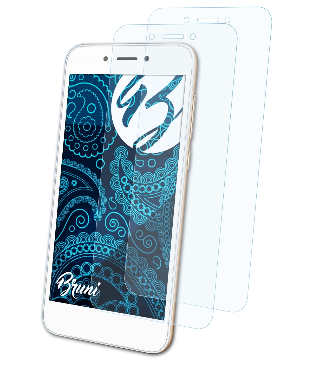 BRUNI Honor Basics-Clear 2x Huawei 6A) Schutzfolie(für