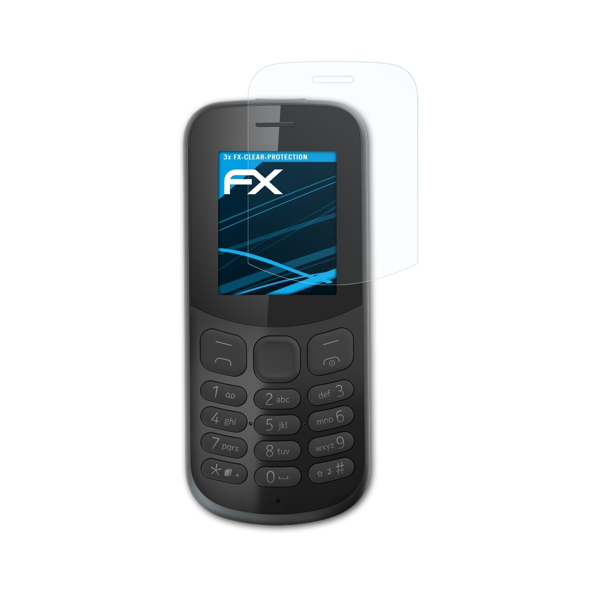 Displayschutz(für (2017)) 130 3x FX-Clear Nokia ATFOLIX