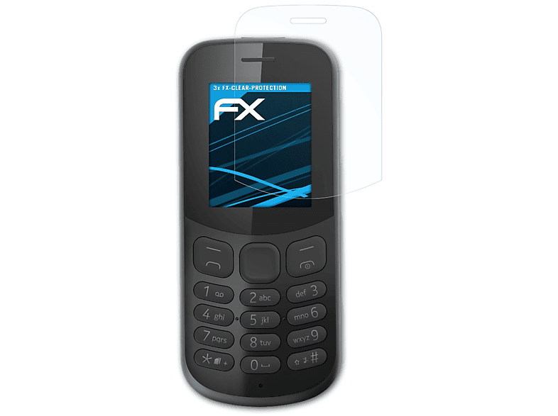 Nokia Displayschutz(für 130 ATFOLIX (2017)) FX-Clear 3x