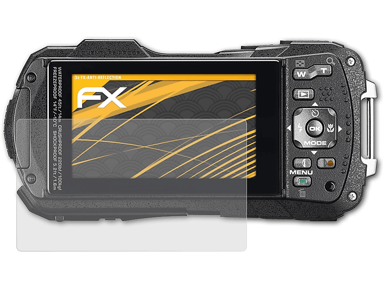 3x Displayschutz(für FX-Antireflex WG-50) ATFOLIX Ricoh