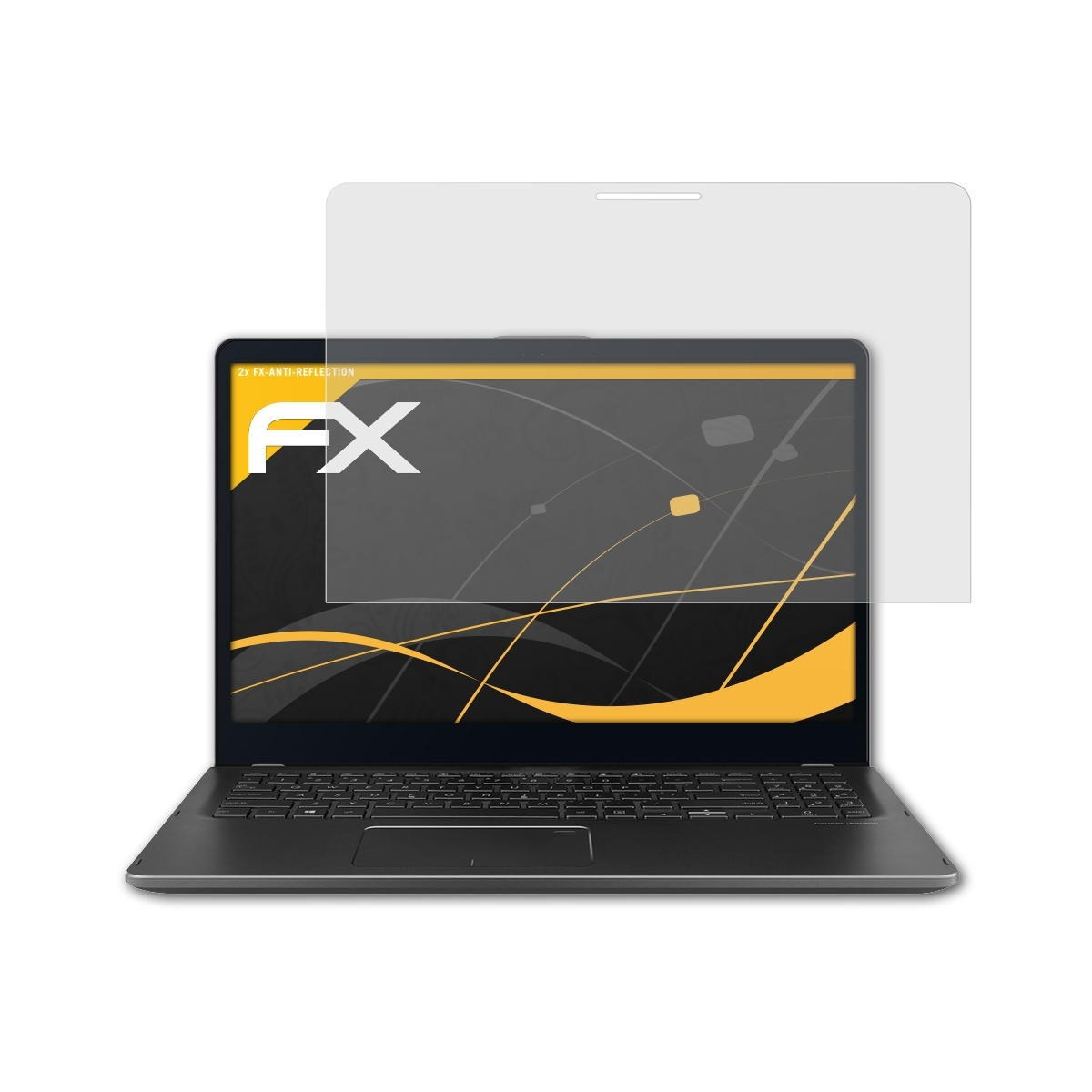 ATFOLIX 2x FX-Antireflex Displayschutz(für Flip 15 ZenBook Asus (UX561UN))