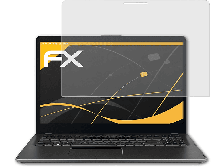 ATFOLIX 2x 15 ZenBook Displayschutz(für Asus FX-Antireflex Flip (UX561UN))