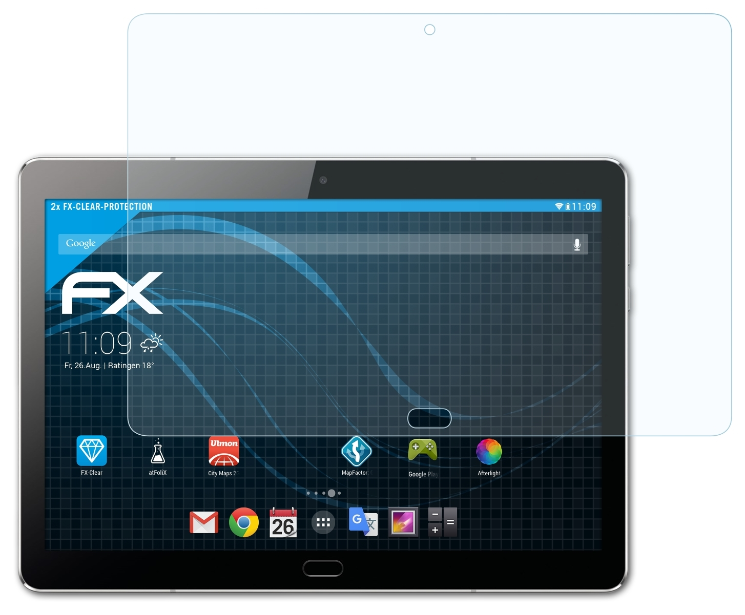 ATFOLIX 2x Huawei 10) M3 FX-Clear MediaPad Lite Displayschutz(für