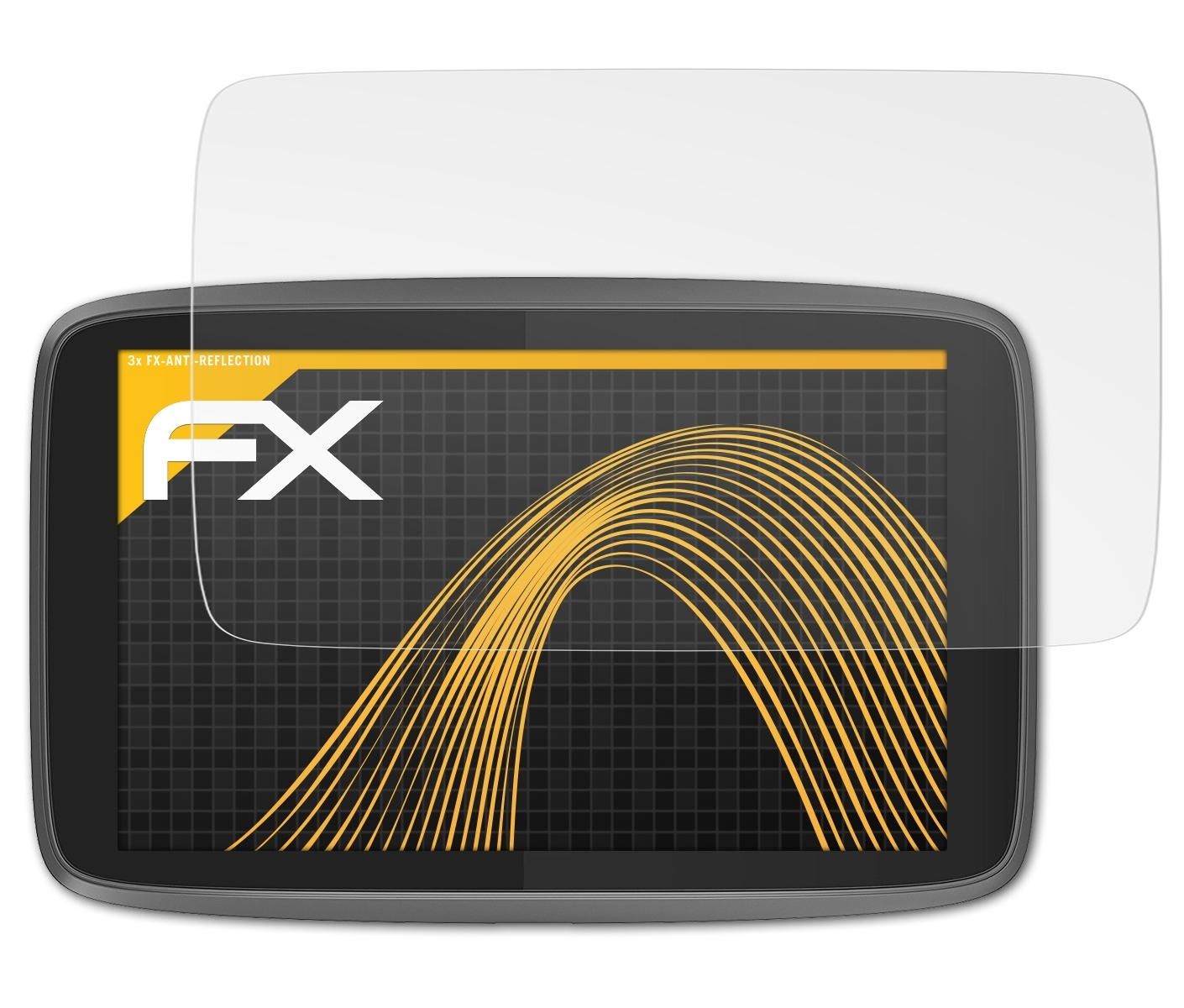 3x Professional 520) ATFOLIX Go TomTom FX-Antireflex Displayschutz(für